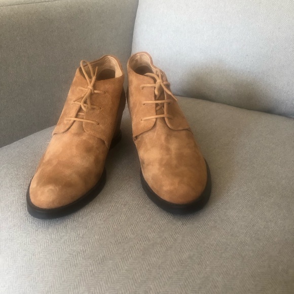 Cotelac Almond Toe Suede Booties - Picture 4 of 8